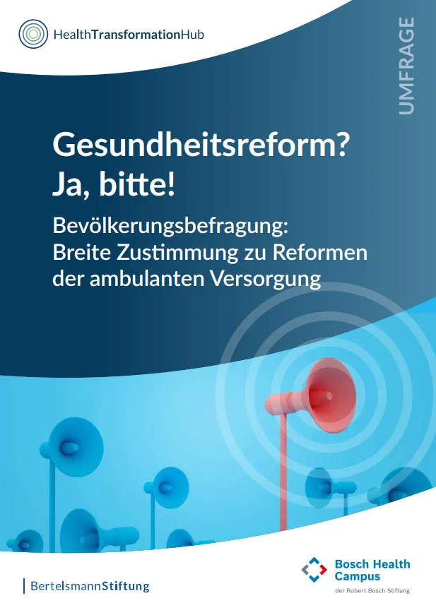 Cover der Broschüre "Gesundheitsreform- Ja bitte"