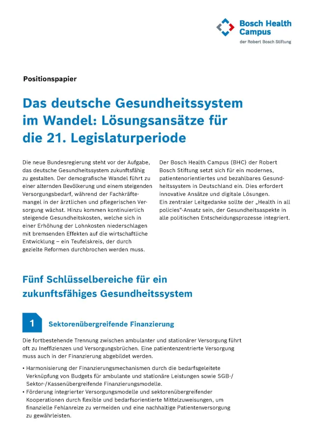 Positionspapier 2025