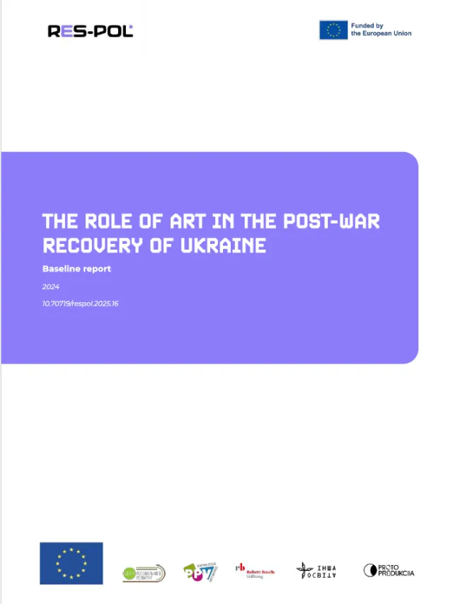 Cover Publikation Role of Art in Post-War Recovery of Ukraine 600x800