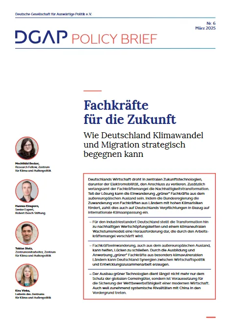 DGAP Policy Brief Nr. 6 Cover