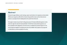 Climate Change and Migration Cover