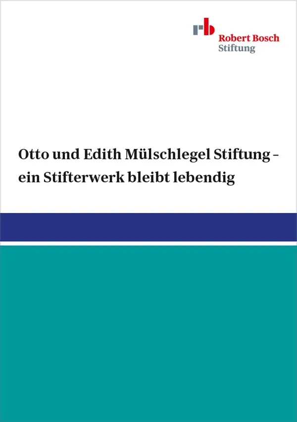 Otto Mühlschlegel Stiftung Cover Broschüre