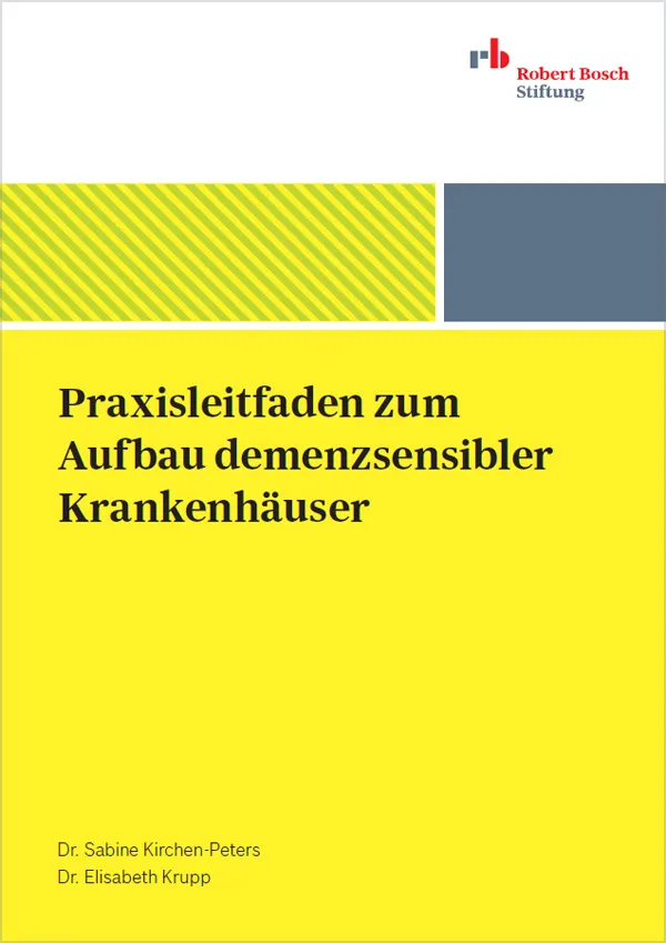 Cover Praxisleitfaden demenzsensible Krankenhäuser
