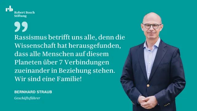 Bernhard Straub - Statement gegen Rassismus