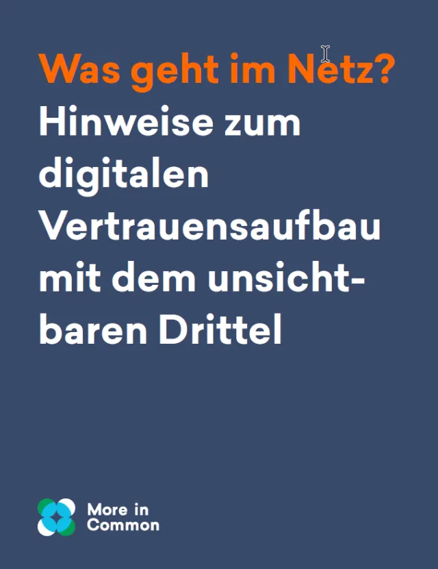 Studie was geht im Netz _More in Common